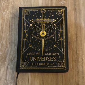 NEW Black & Gold Dotted Notebook